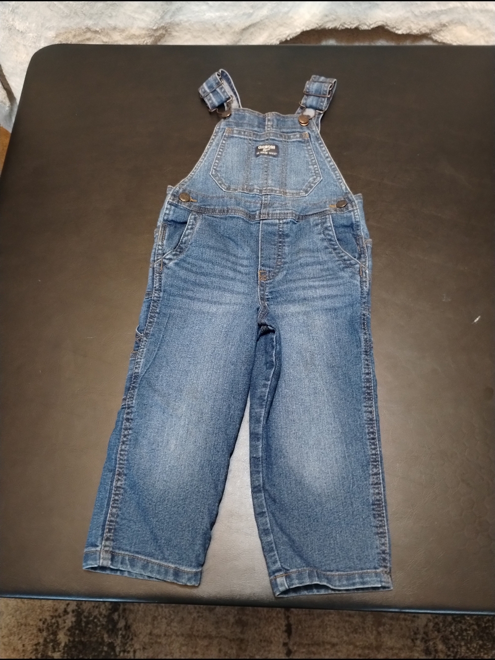 OshKosh B'gosh Light Blue Toddler Denim Overalls Sz 3t
